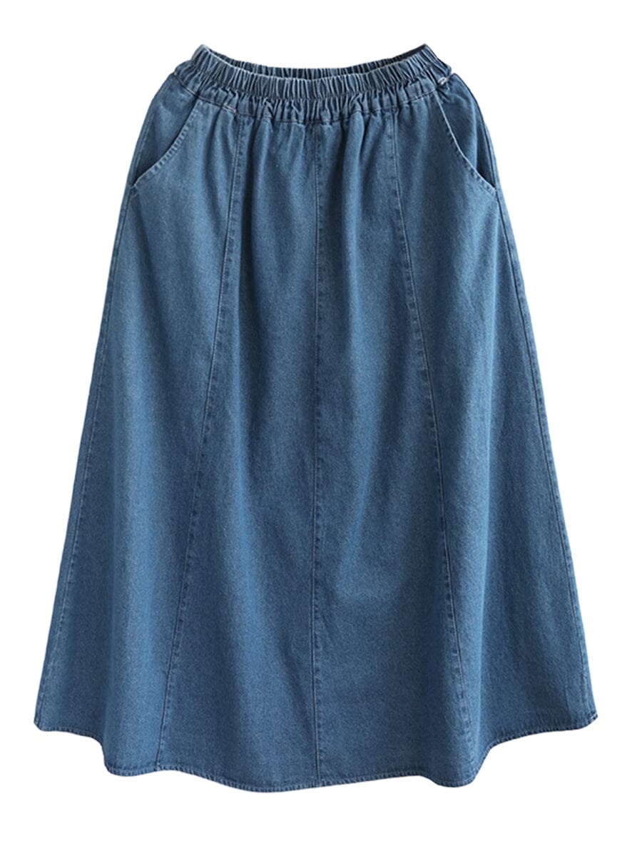 2023 Summer Casual A-Line Loose Denim Skirt