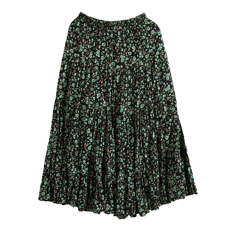 Spring Summer Floral Breathable Chiffon Skirt