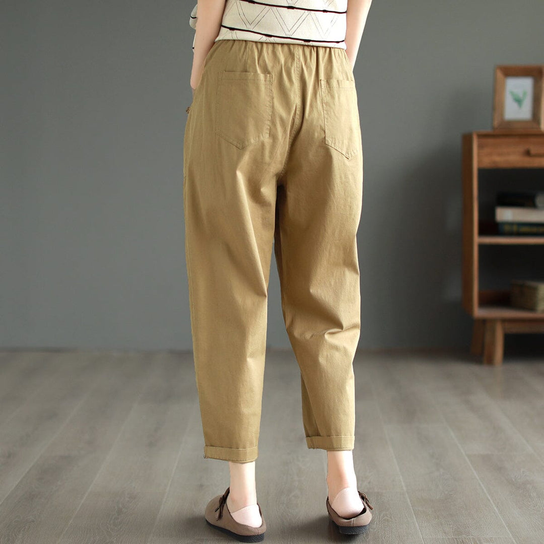 Women Casual Solid Loose Harem Pants