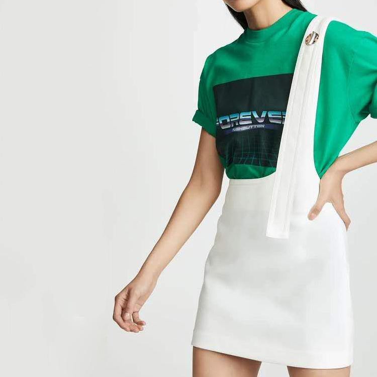 summer cotton casual skirts women fashion asymmetric shoulder skirts - Omychic
