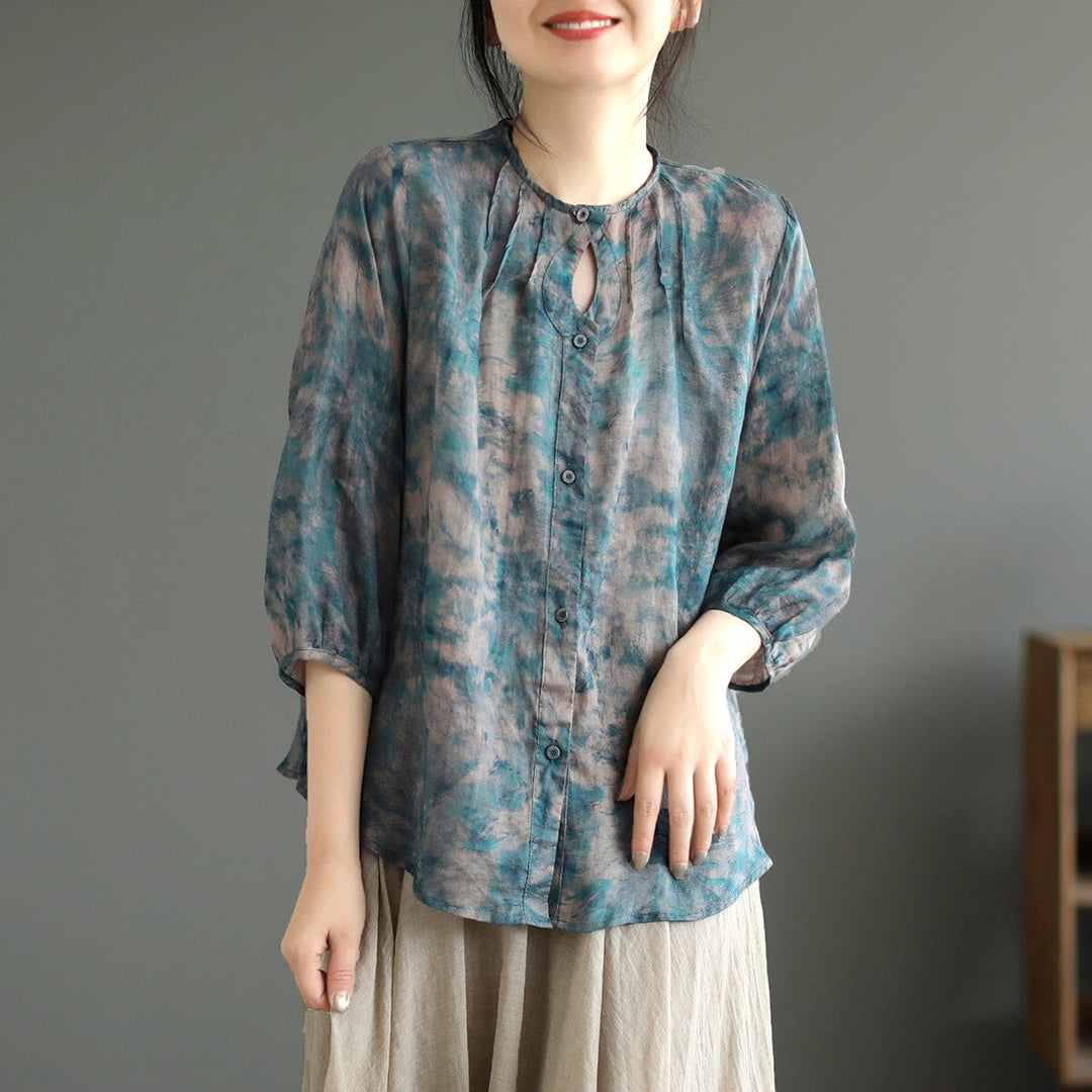 Summer Retro Casual Linen Blouse