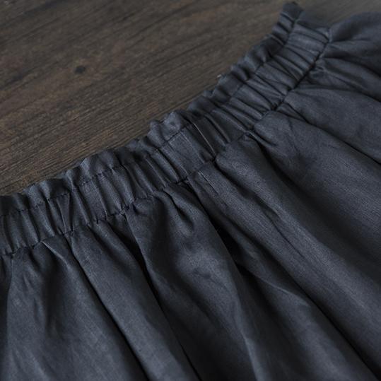 summer black linen hot pants stylish casual loose shorts - Omychic