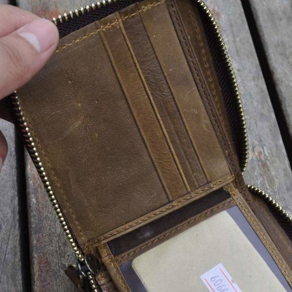 vintage women genuine leather durable wallet - Omychic