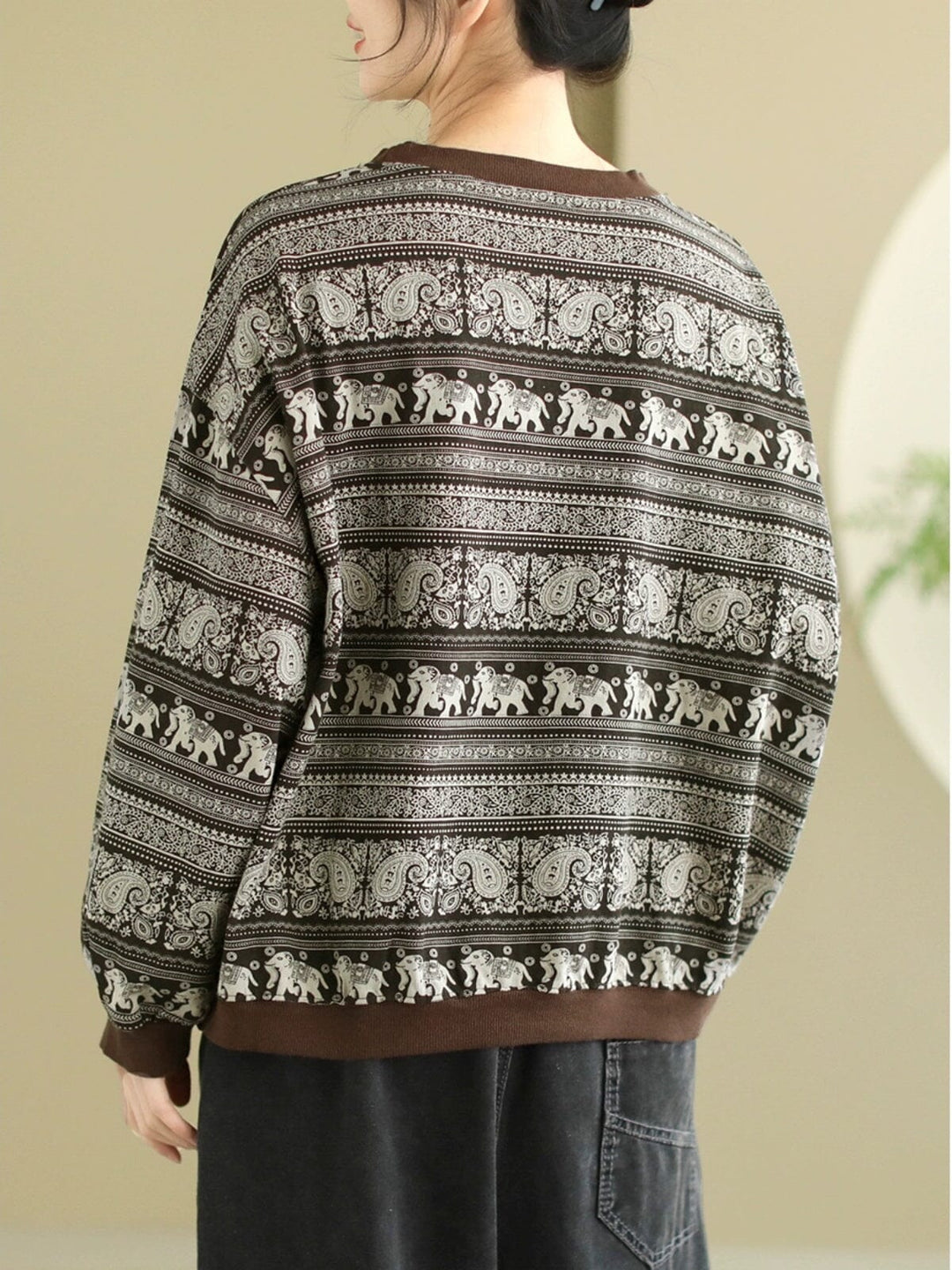 Women Spring Retro Fashion Loose Casual Sweater
