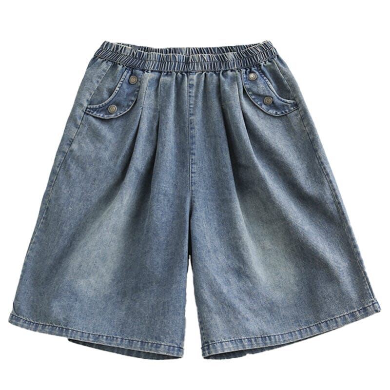 Summer Loose Casual Cotton Denim Shorts