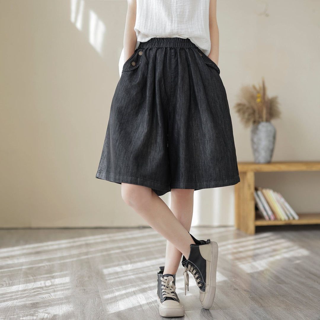 Summer Loose Casual Cotton Denim Shorts