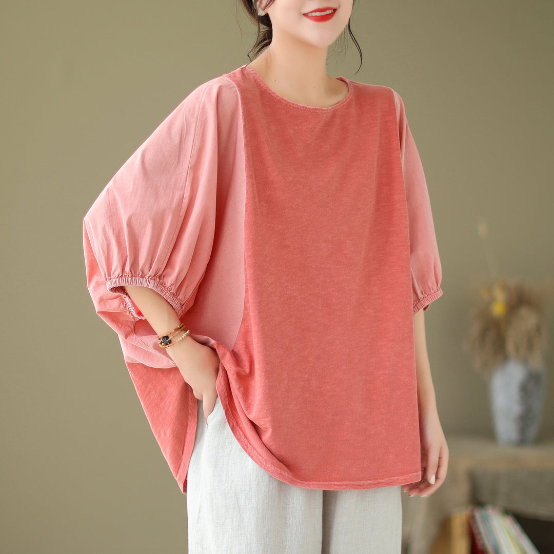 Plus Size Women Summer Loose Casual Tops