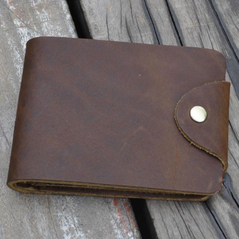 women genuine leather vintage versatile purse - Omychic