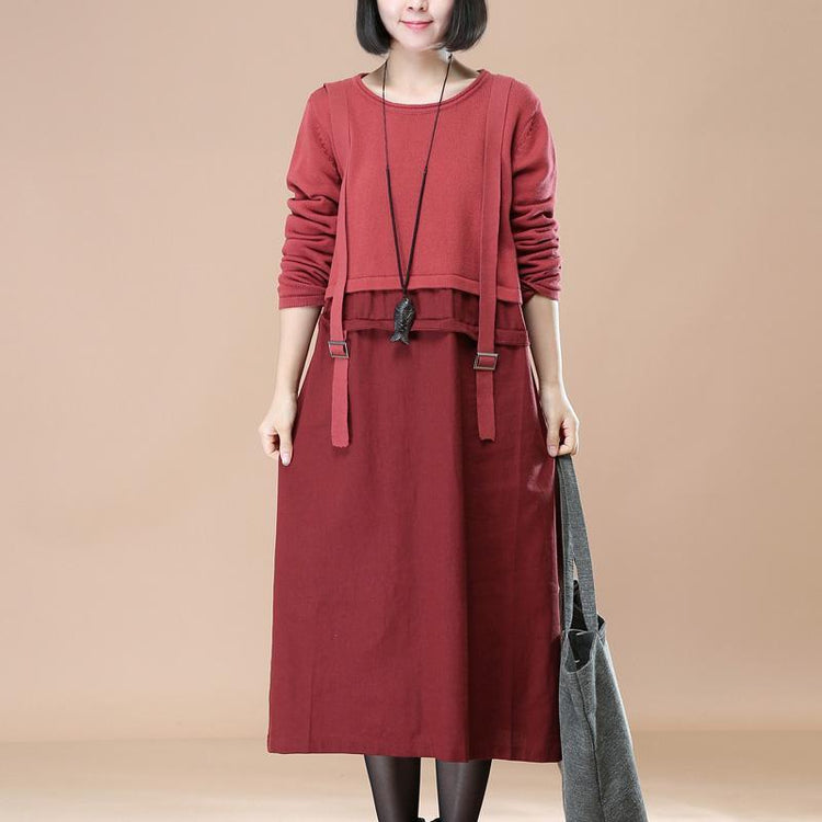 women pink strap knit dress spring fashion long sweaters 2018 patchwork long knit sweaters - Omychic
